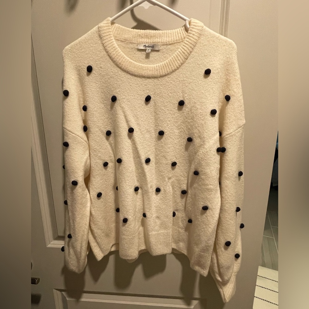 Madewell dot sweater, M, NWT - Picture 2 of 5